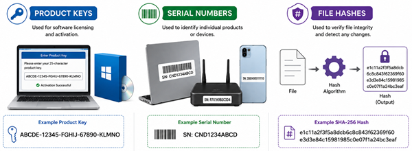 Figure 6. Product Keys, Serial Numbers, and Hashes.png
