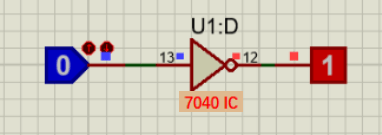 IC 7404 is Connected to the Logic State