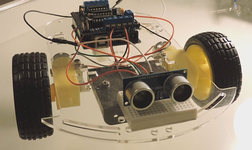 Figure 7. Ultrasonic Obstacle Avoidance Robot.png